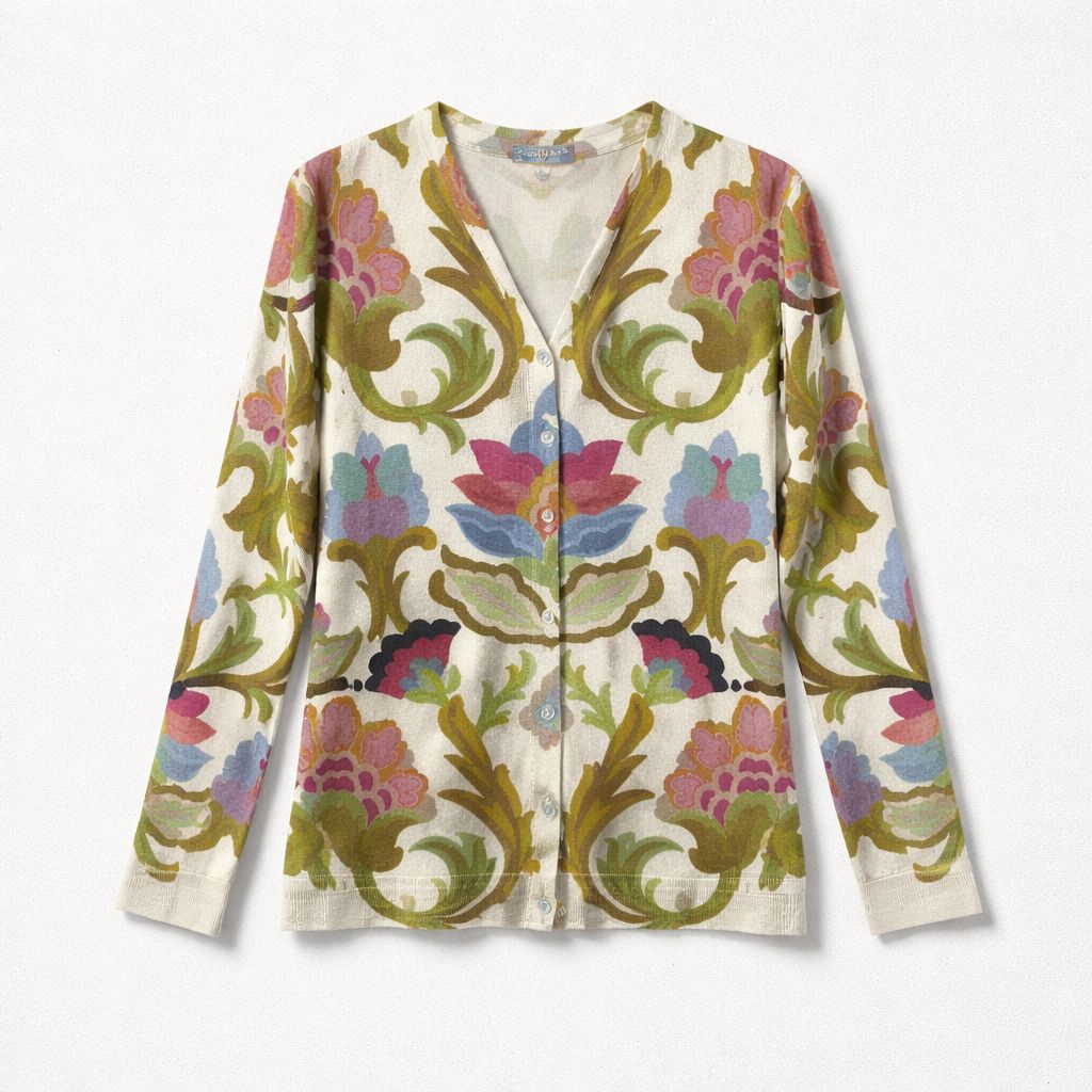 In Bed With You Oversized Wallpaper Print Cardigan