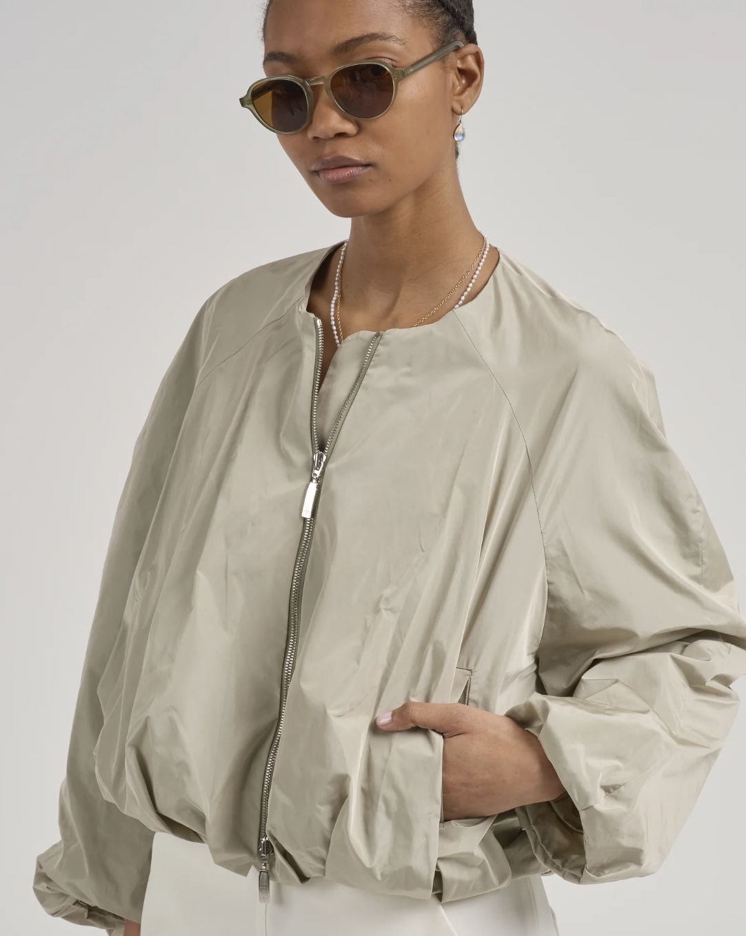 Uli Schneider Taffeta Blouson Jacket