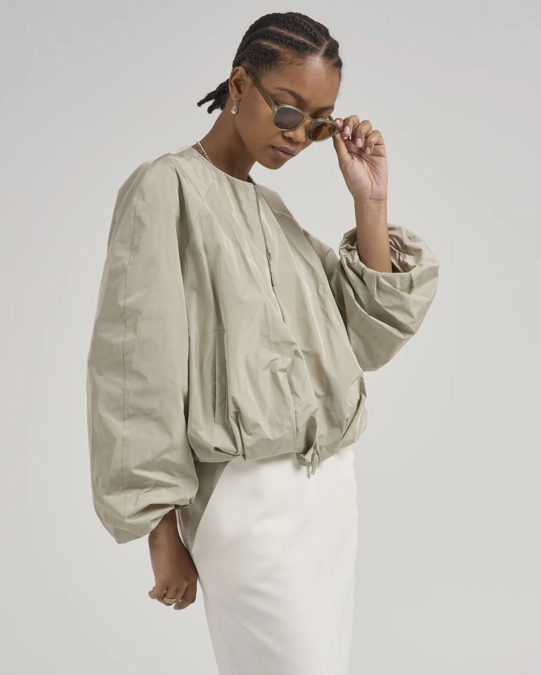 Uli Schneider Taffeta Blouson Jacket