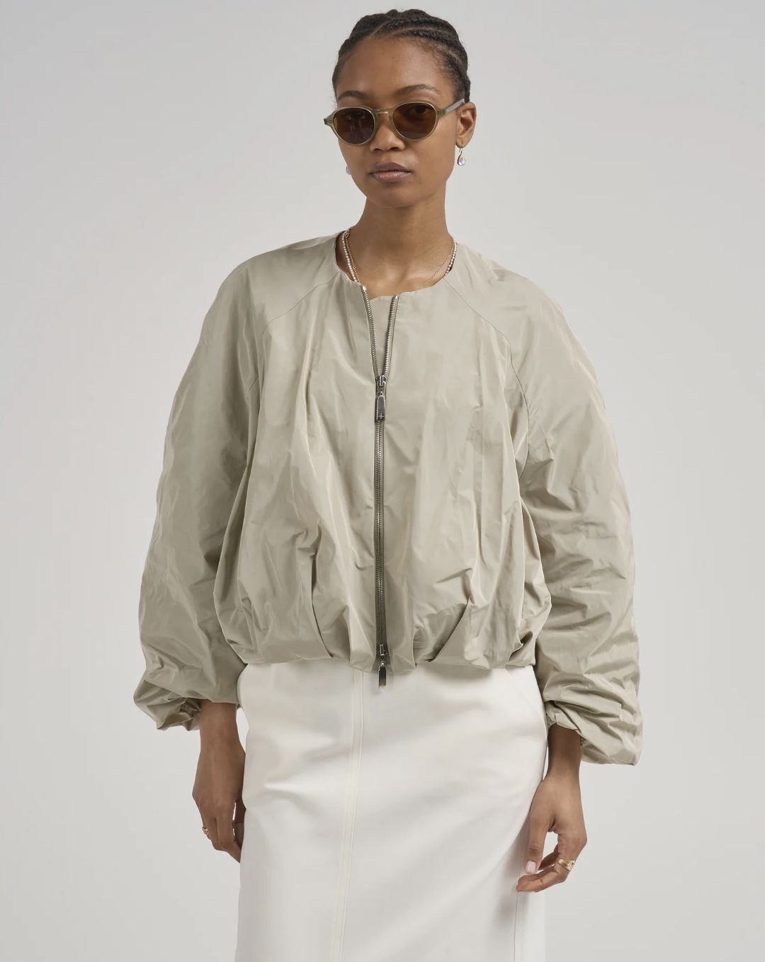 Uli Schneider Taffeta Blouson Jacket