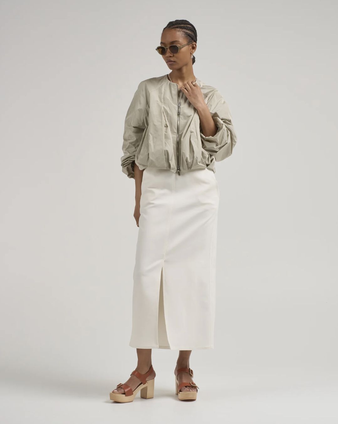 Uli Schneider Taffeta Blouson Jacket