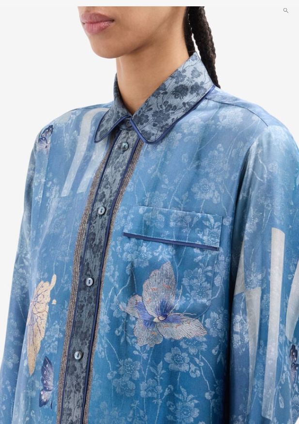 Pierre-Louis Mascia Butterfly Print Blouse