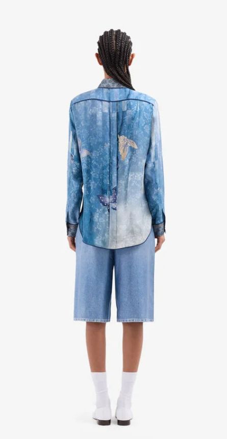 Pierre-Louis Mascia Butterfly Print Blouse