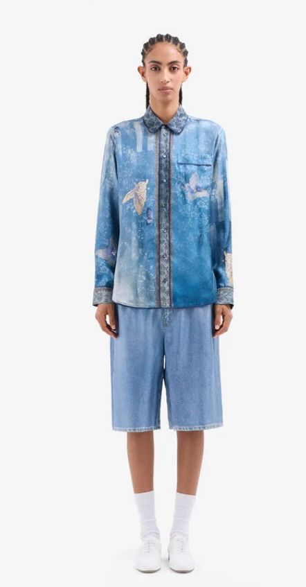 Pierre-Louis Mascia Butterfly Print Blouse