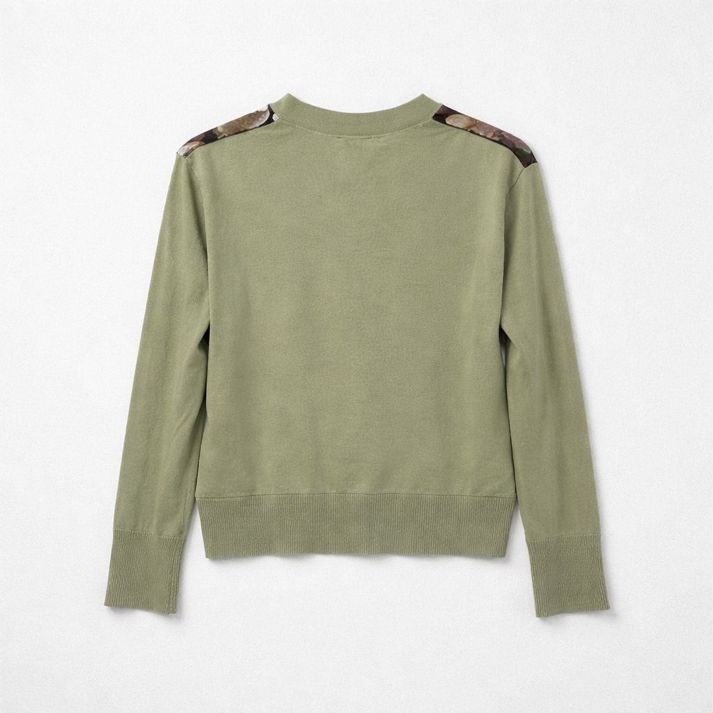 In Bed With You Brown Floral Silk Front Cardigan