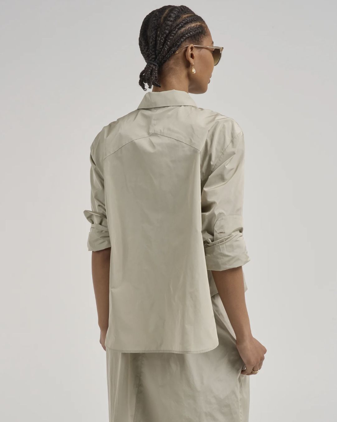 Uli Schneider Taffeta Midi Blouse