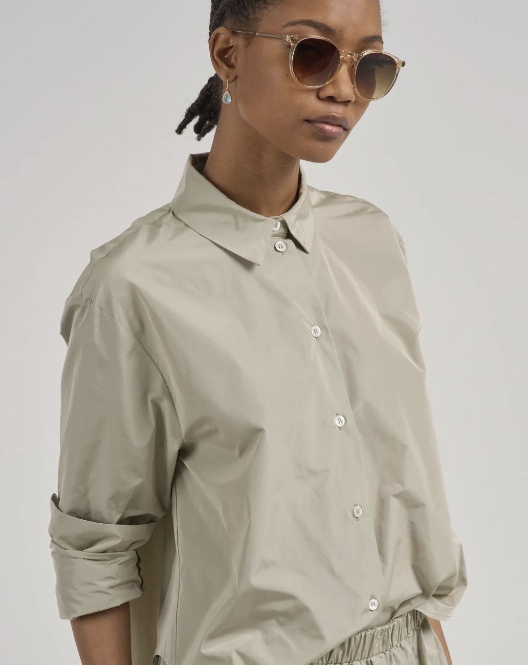 Uli Schneider Taffeta Midi Blouse