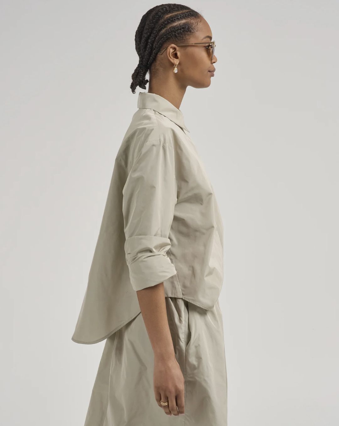 Uli Schneider Taffeta Midi Blouse