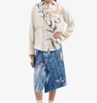 Pierre-Louis Mascia Beige Floral Print Blouse