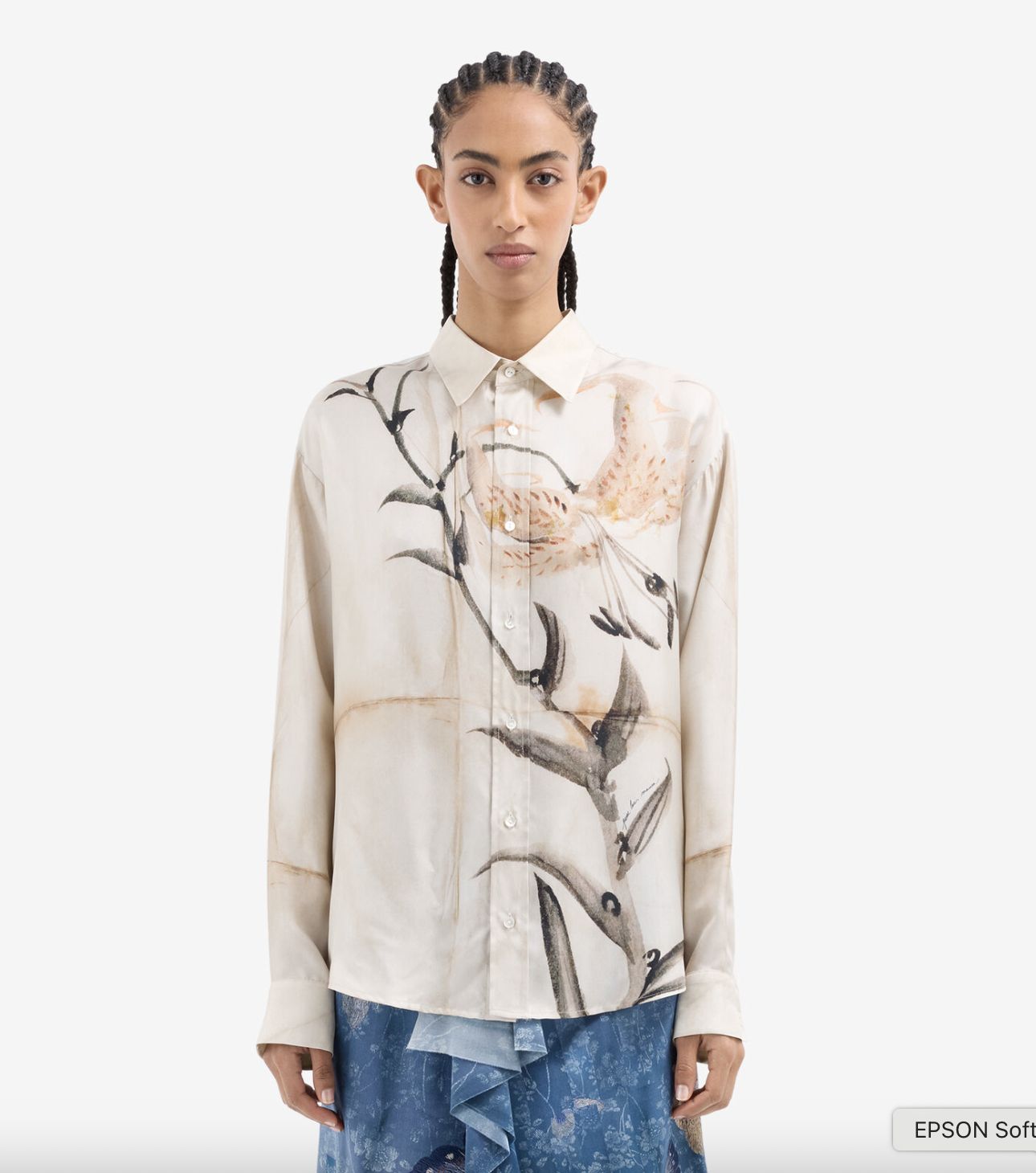 Pierre-Louis Mascia Beige Floral Print Blouse