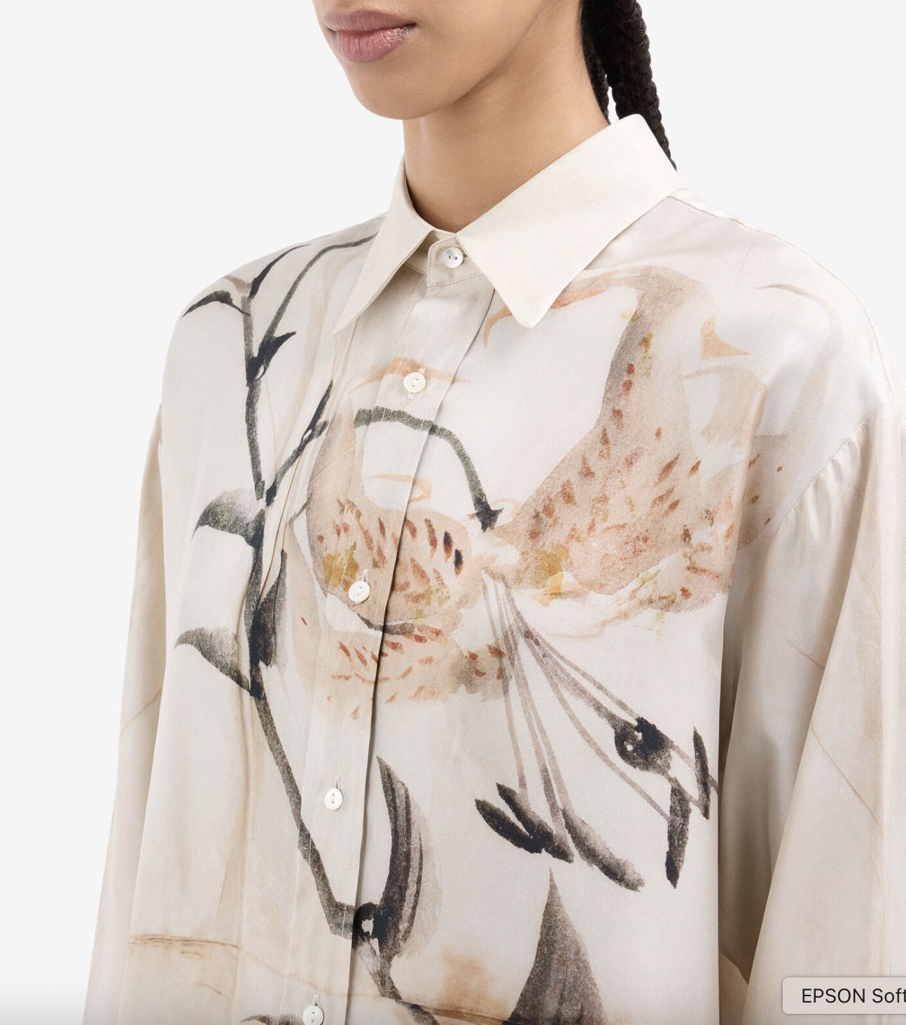 Pierre-Louis Mascia Beige Floral Print Blouse