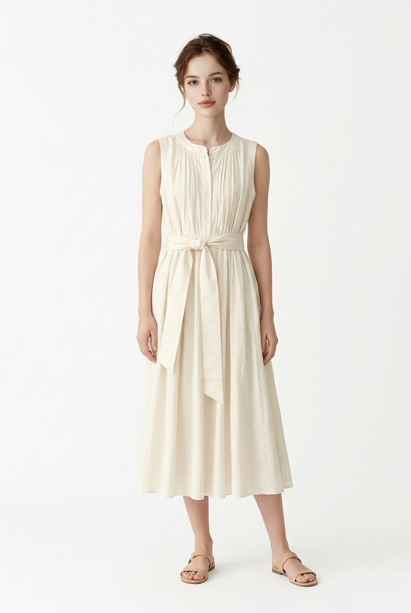 BellePiece Rosa Dress in Ecru