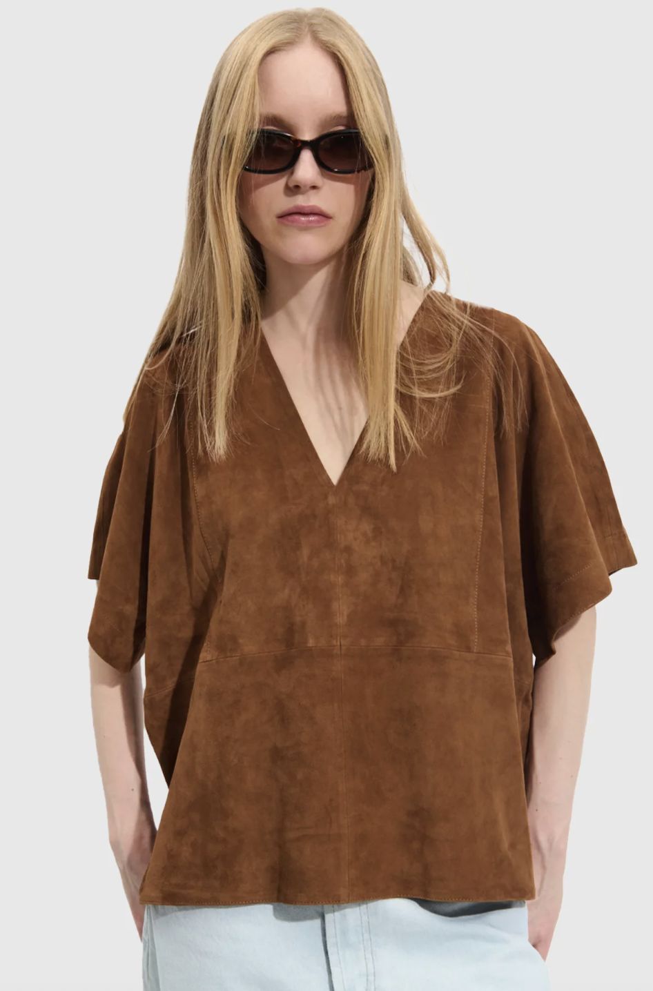 BellePiece Donatella Suede Top
