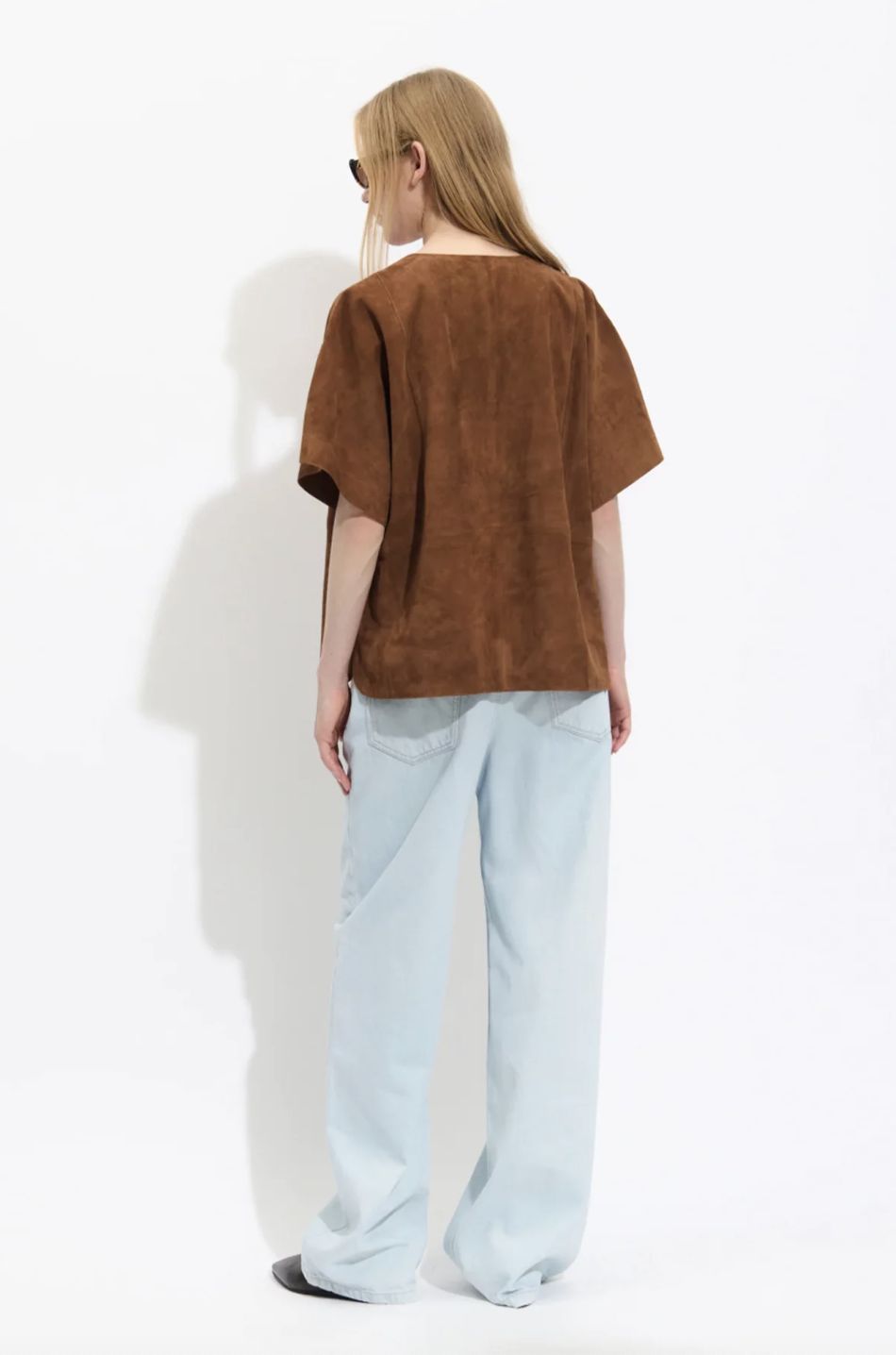 BellePiece Donatella Suede Top