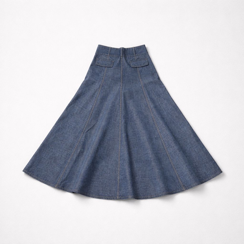 Susanne Bommer Full Denim Skirt