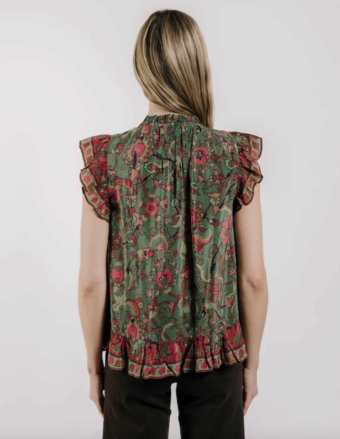 Love the Label Viola Top in Helena Print