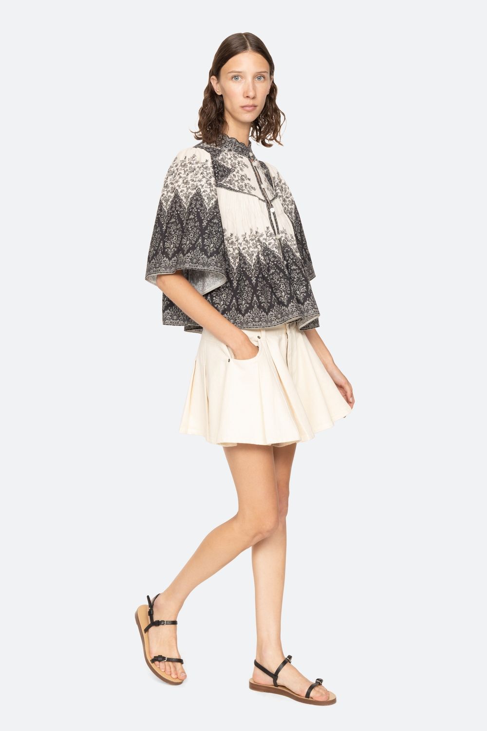 Sea-NY Hedra Blouse, Color: Multi, Size: XS
