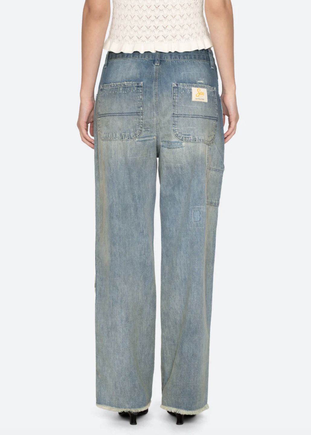 Sea-NY Claira Mended Jeans
