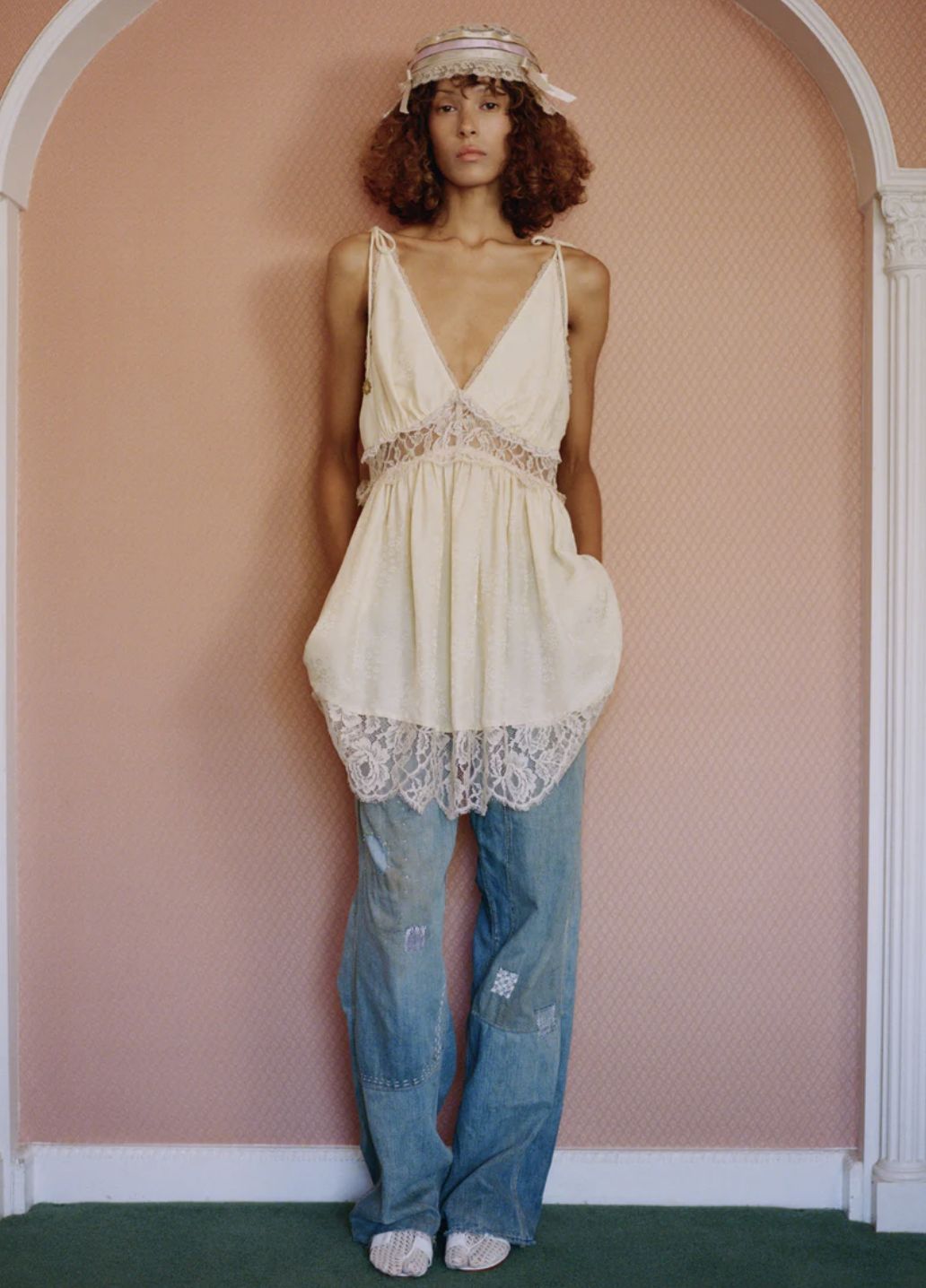 Sea-NY Claira Mended Jeans