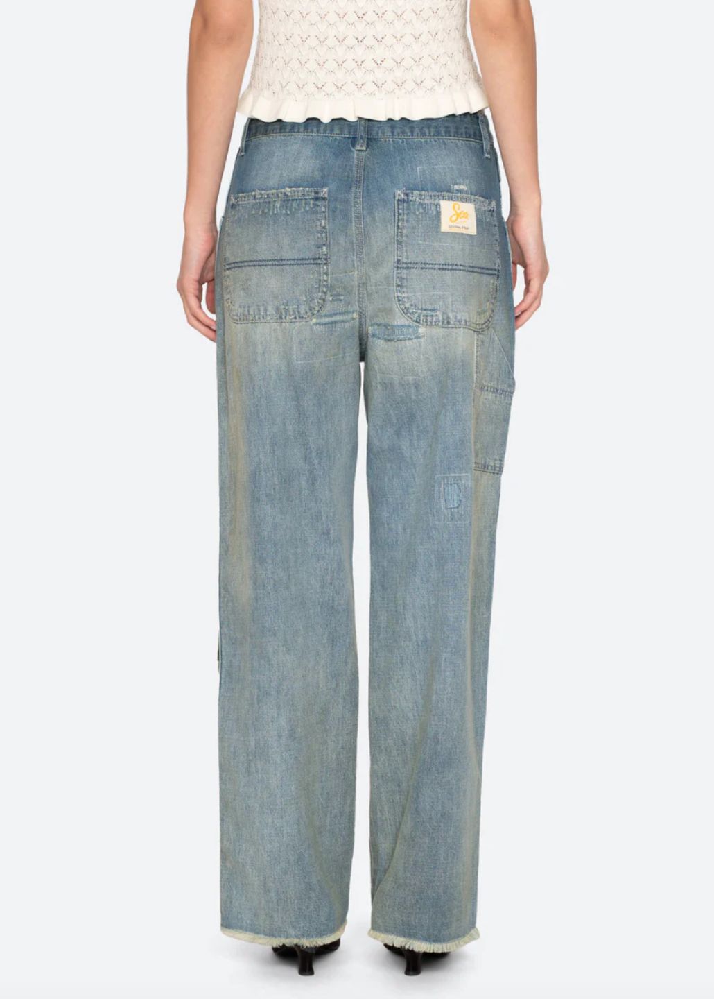Sea-NY Claira Mended Jeans