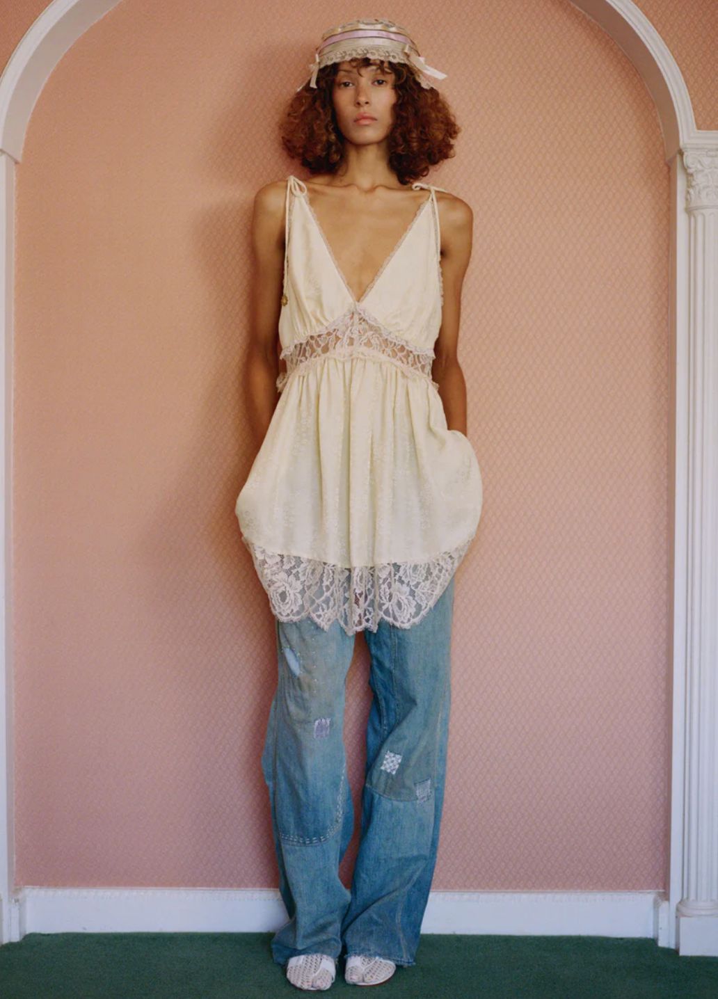 Sea-NY Claira Mended Jeans