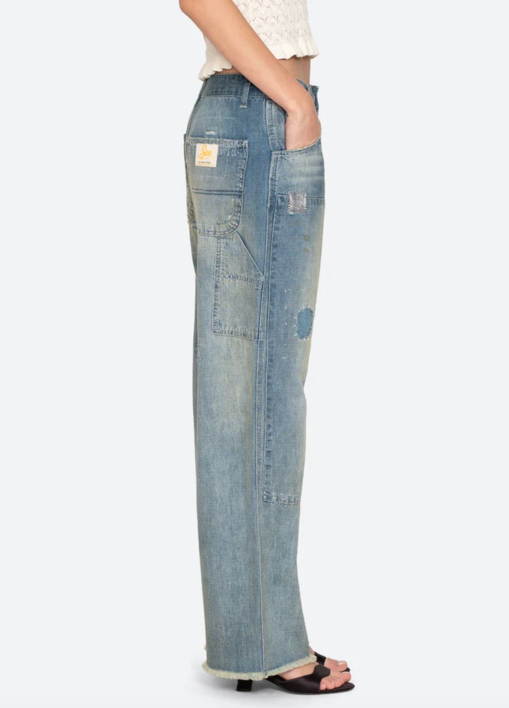 Sea-NY Claira Mended Jeans
