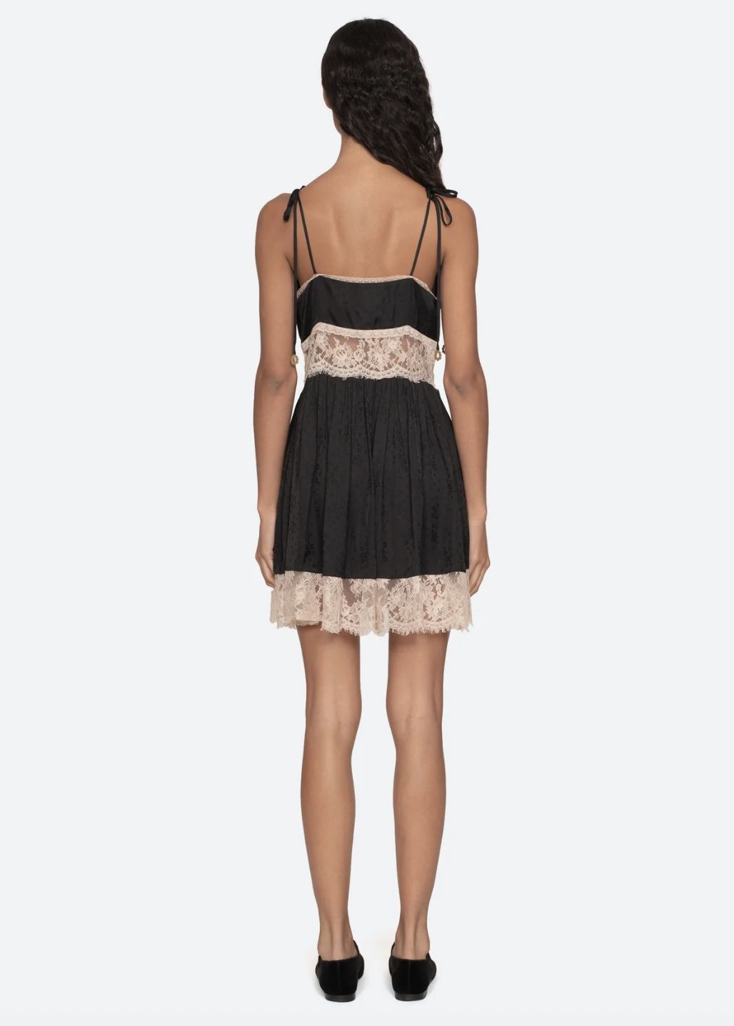 Sea-NY Ethel Solid Mini Dress