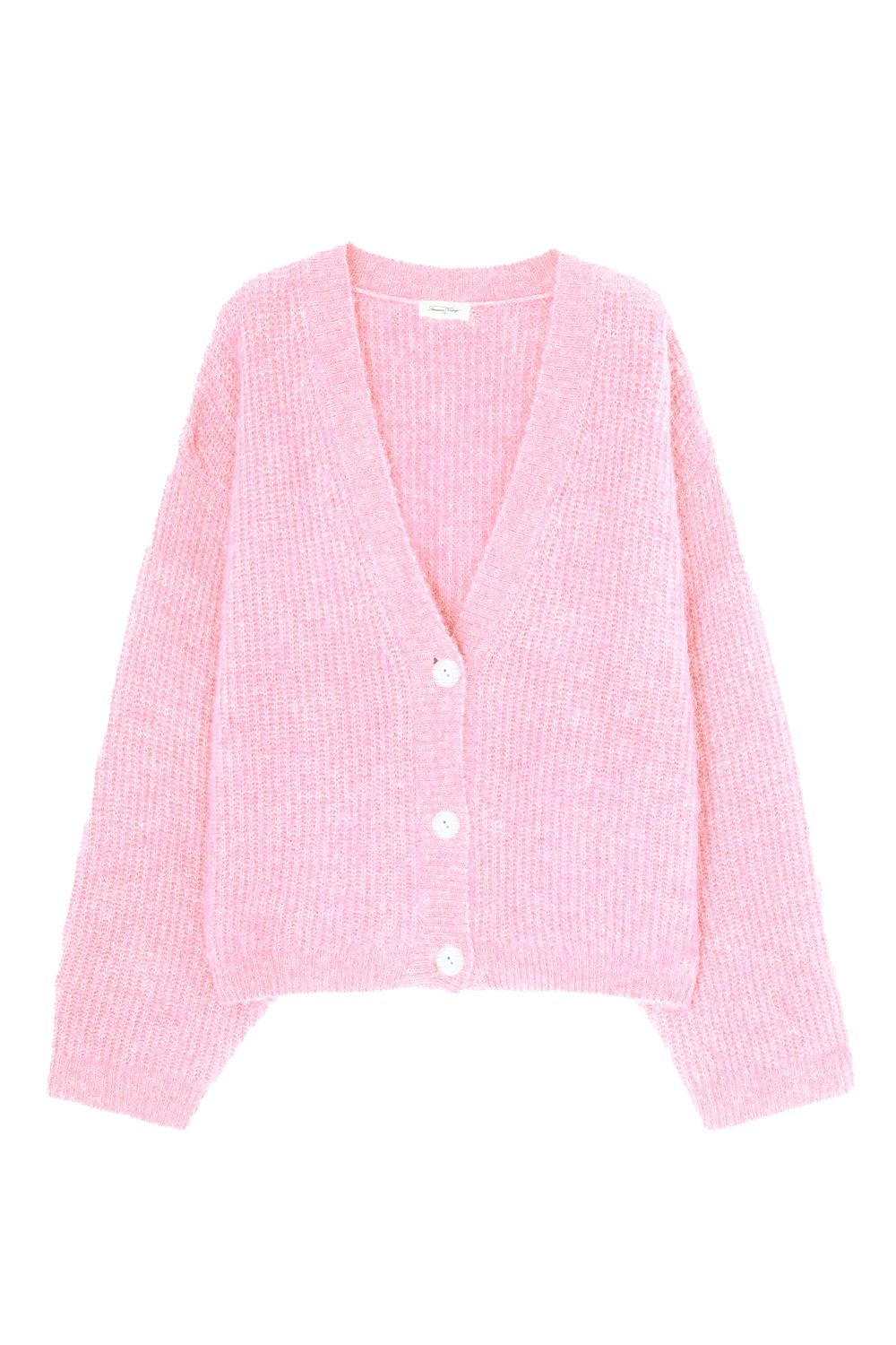 American Vintage East V-Neck Cardigan, Color: Barbe A Papa, Size: XS/S