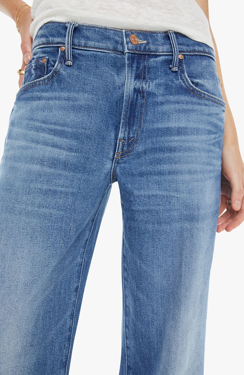 Mother The Mid Rise Maven Ankle in All Your Eggs in One Basket