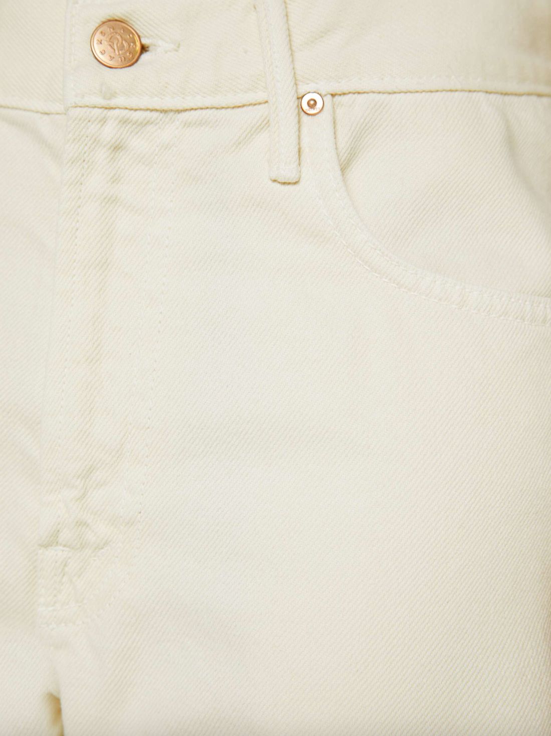 Mother Lil Lemon Twist Sneak Jean in Natural