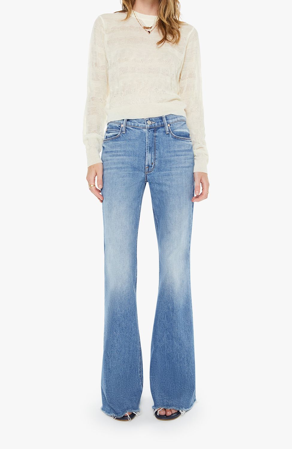 Mother The Doozy Fray Jean in Heads or Tails, Color: Heads or Tails, Size: 24