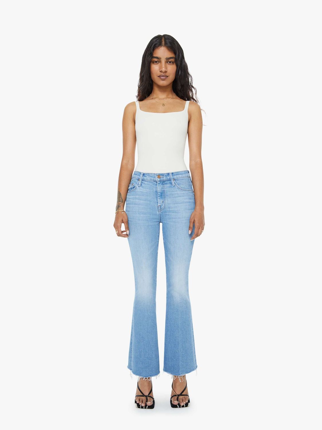 Mother Lil Weekender Fray Jean in Satisfy Your Cravings, Color: Satisfy your Cravings, Size: 25