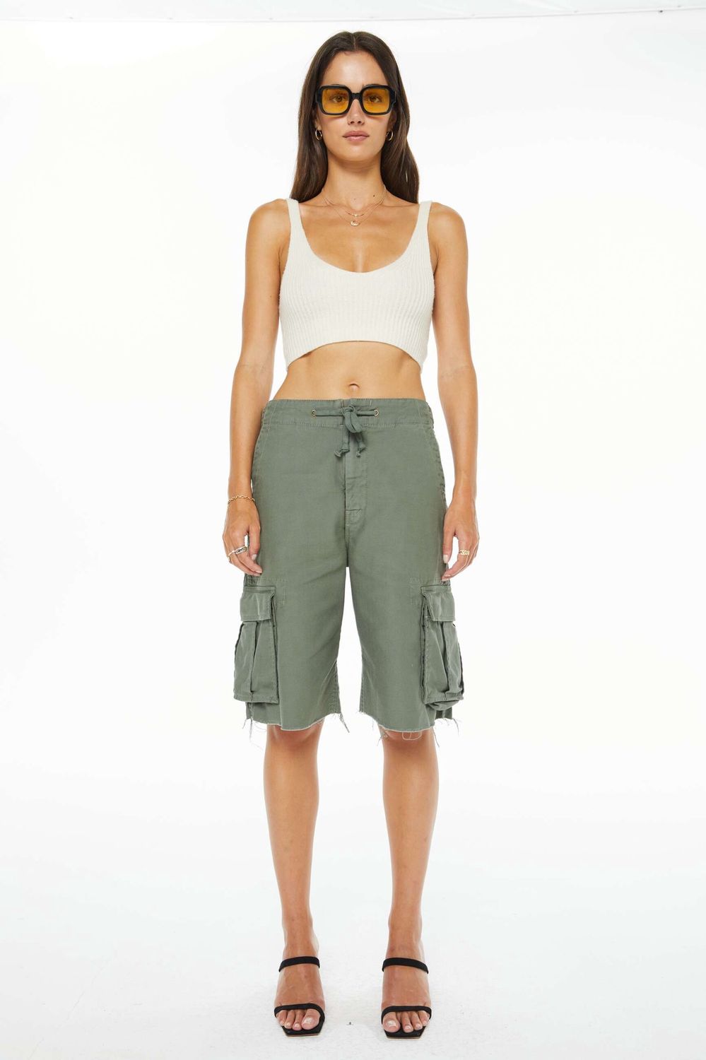 Mother The Free Fall Fray Short in Sir Yes Sir, Color: Sir Yes Sir, Size: 24