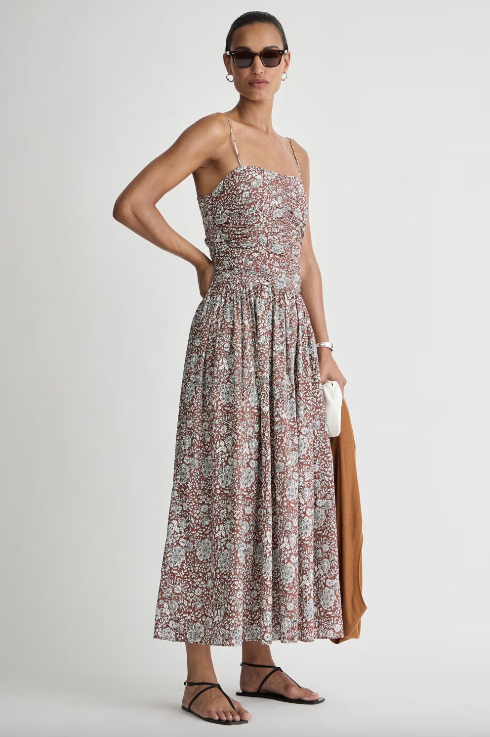 Apiece Apart Jana Ruched Bodice Maxi