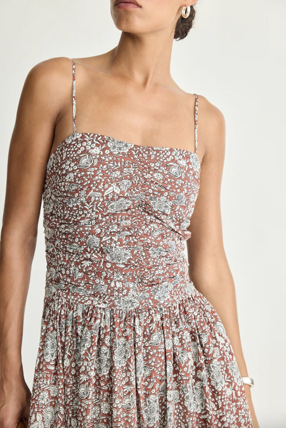 Apiece Apart Jana Ruched Bodice Maxi