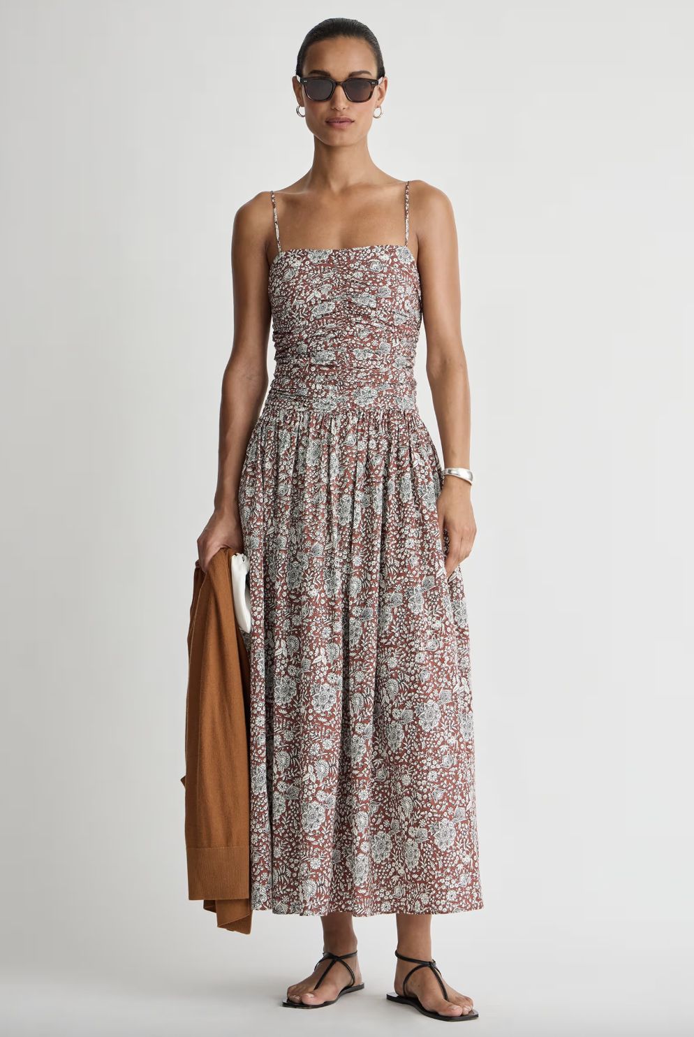 Apiece Apart Jana Ruched Bodice Maxi