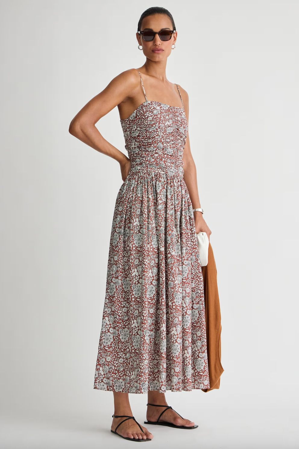 Apiece Apart Jana Ruched Bodice Maxi Apiece Apart Jana Ruched Bodice Maxi