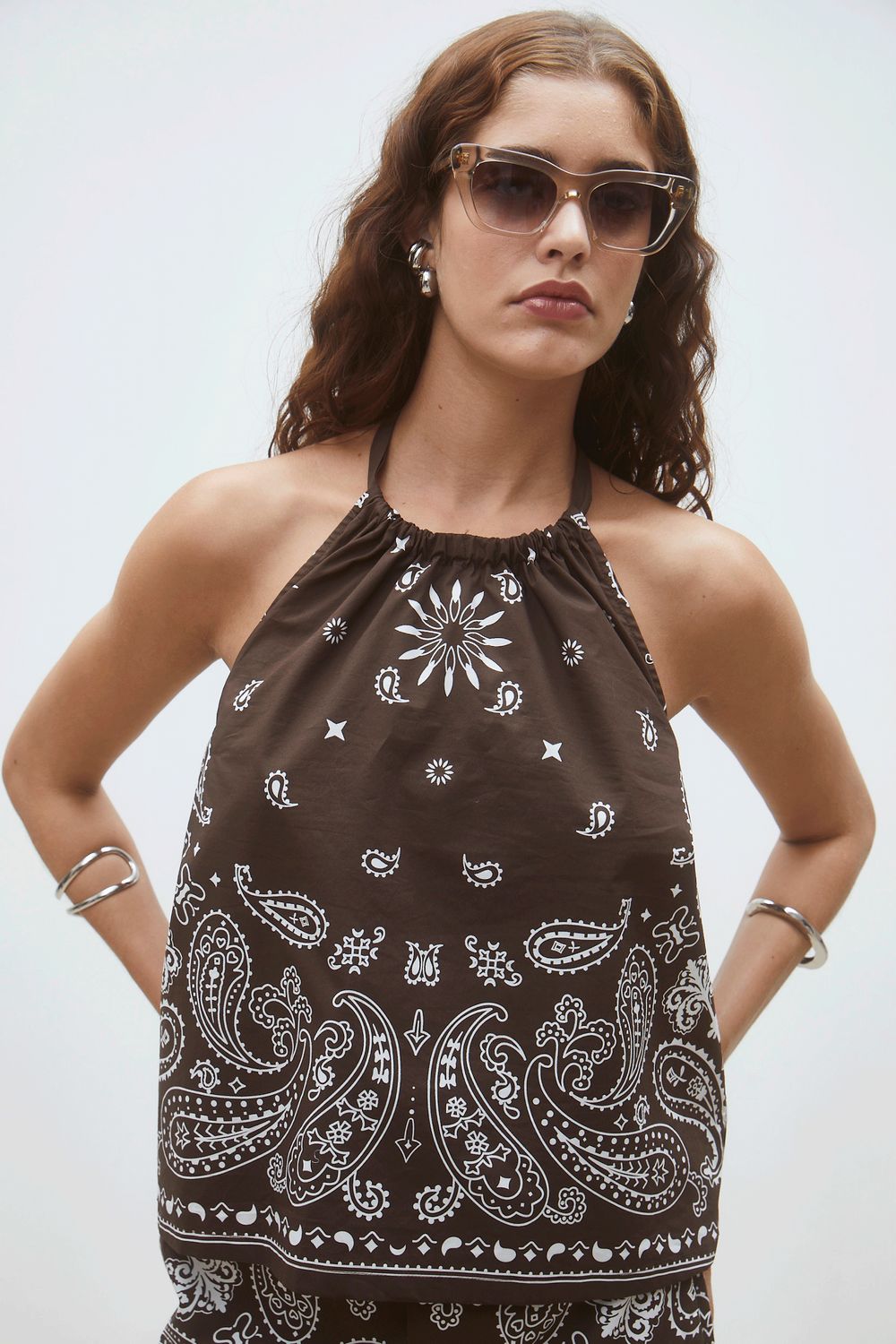 Suncoo Looka Bandana Top, Color: Choco, Size: T0