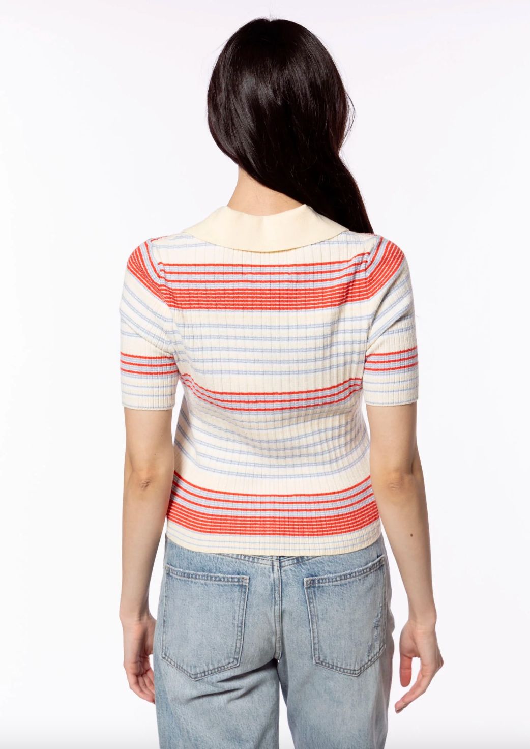 525 America Giselle Stripe Polo 525 America Giselle Stripe Polo