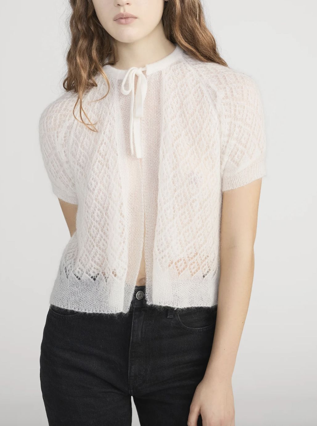 Frame Delicate Tie Sweater