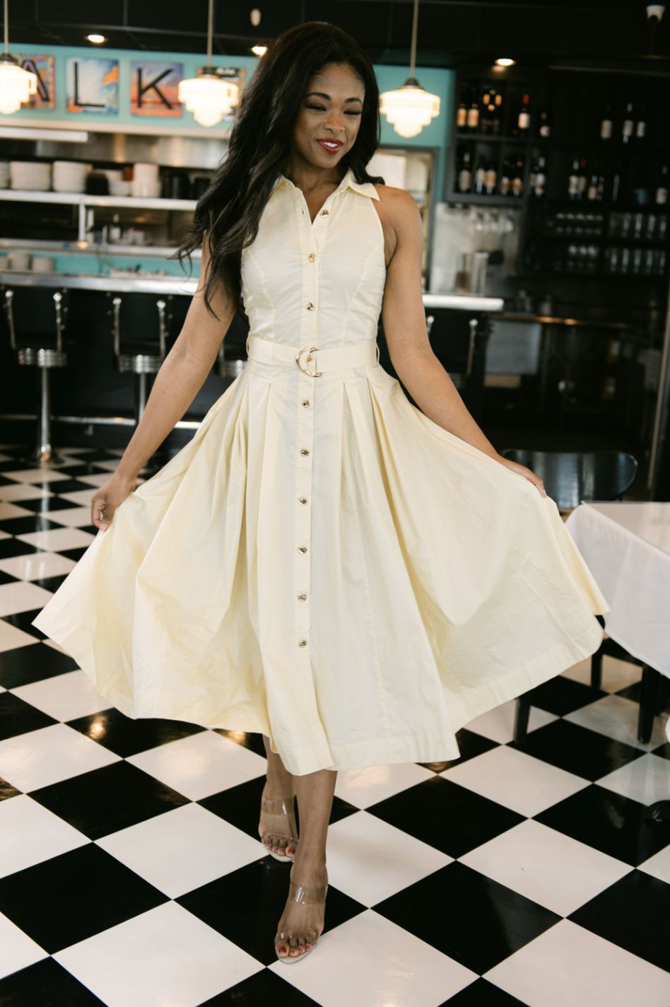 Karina Grimaldi Zarae Solid Dress