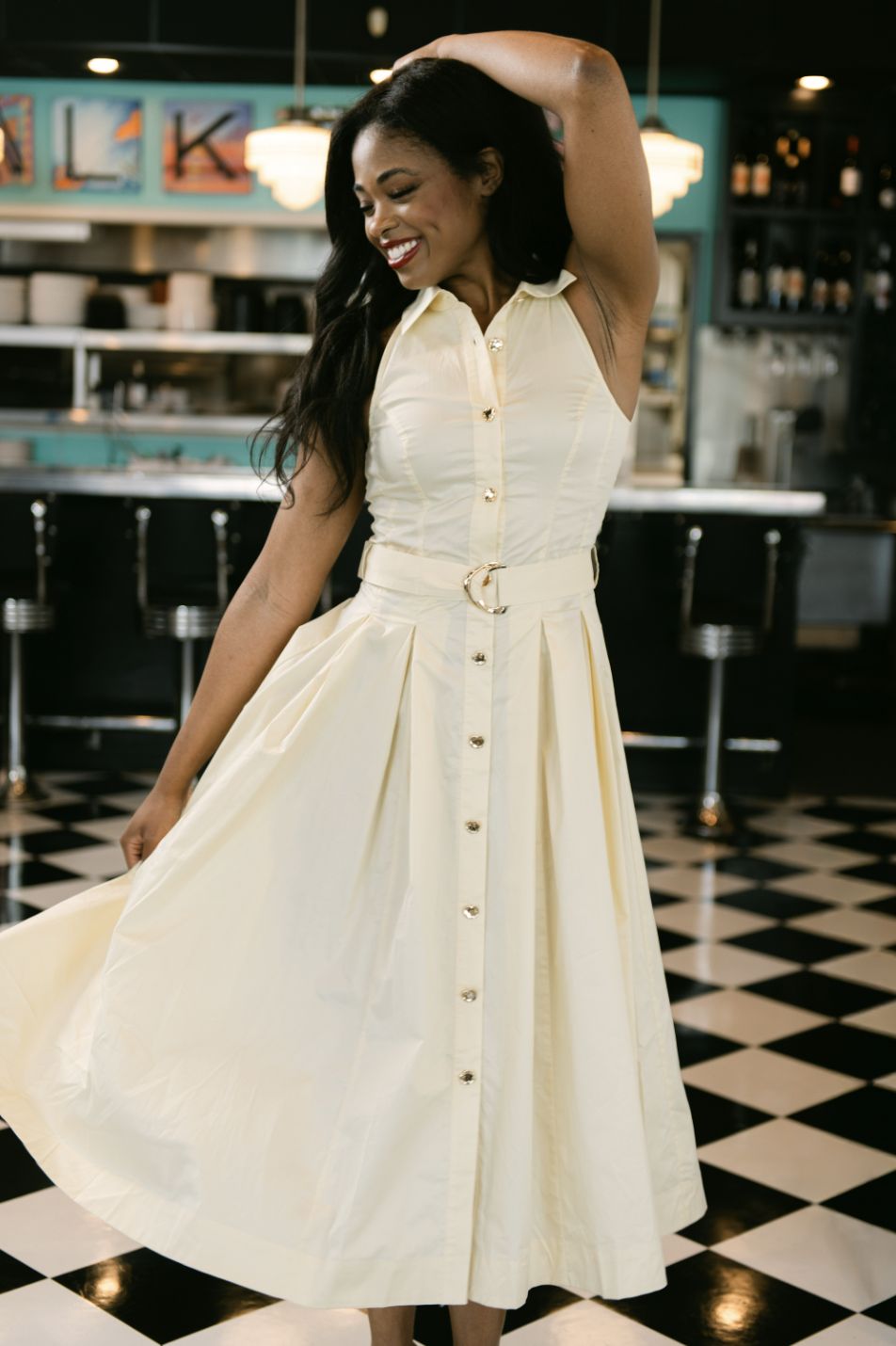 Karina Grimaldi Zarae Solid Dress