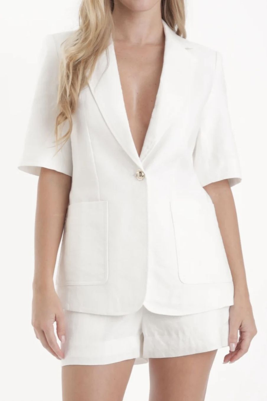 Karina Grimaldi Aven Linen Blazer
