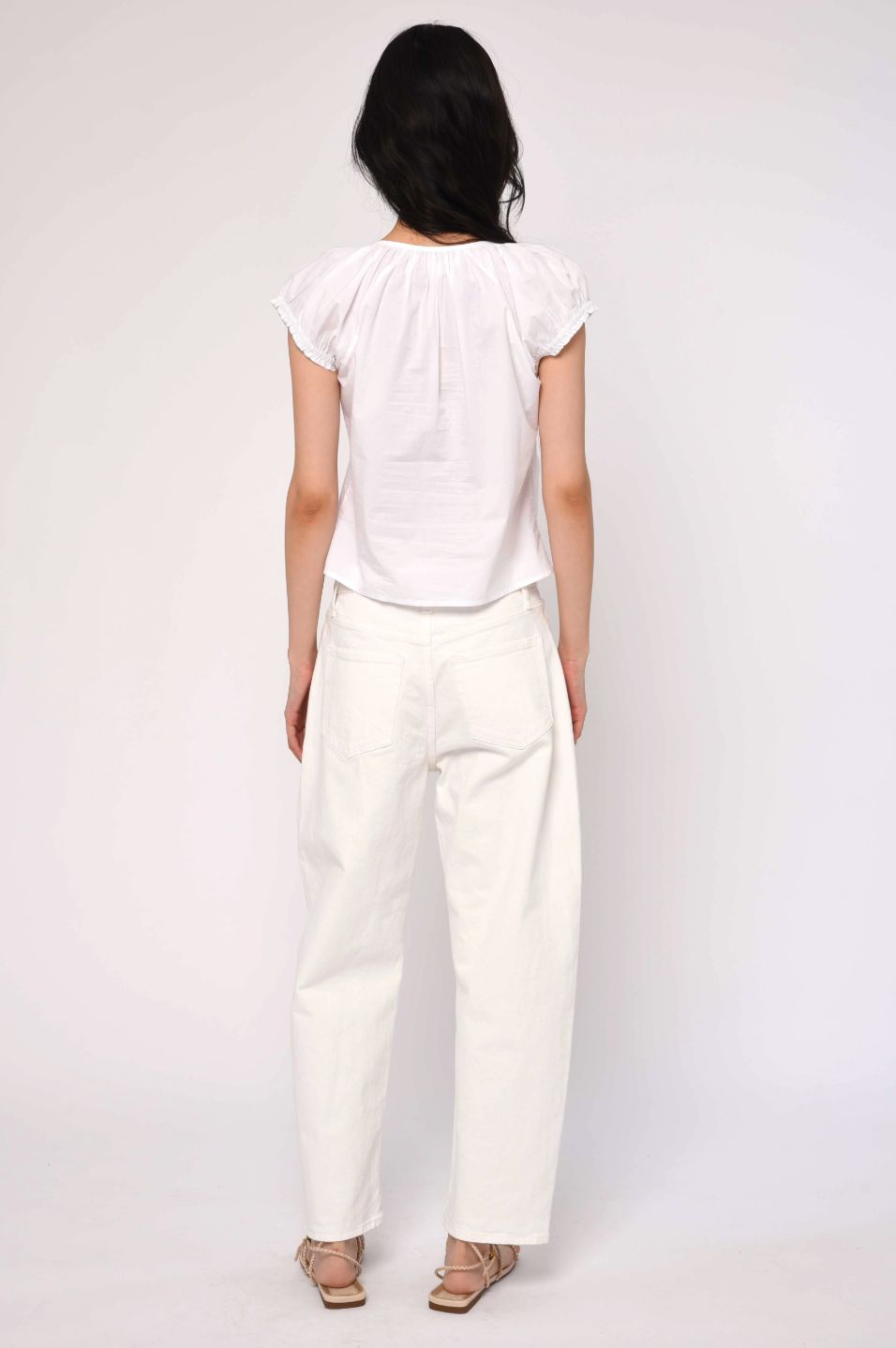 Love the Label Vanda Top in White