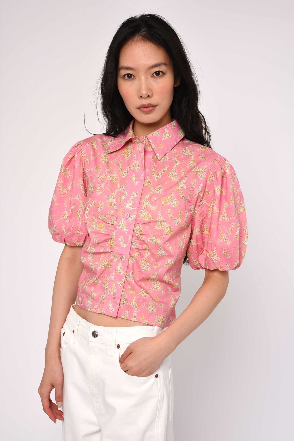 Love the Label Jamie Top in Emma Liberty Print, Color: Emma Liberty Print, Size: XS