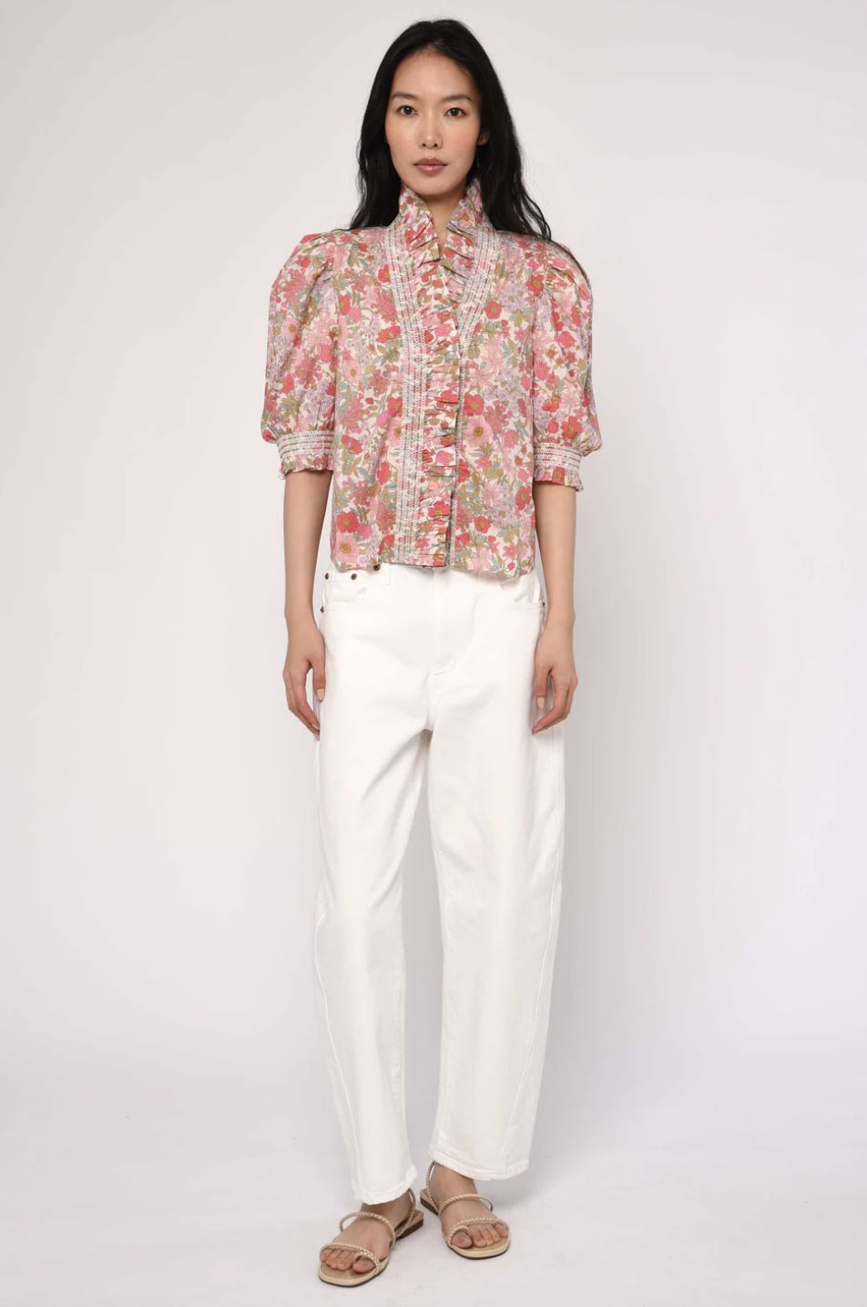 Love the Label Zuri Top in Clarabell Liberty Print