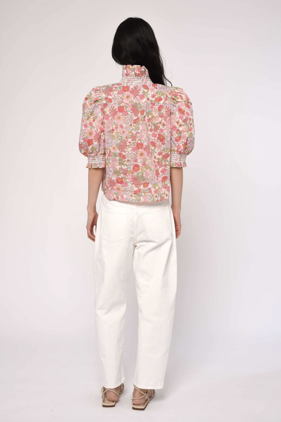 Love the Label Zuri Top in Clarabell Liberty Print