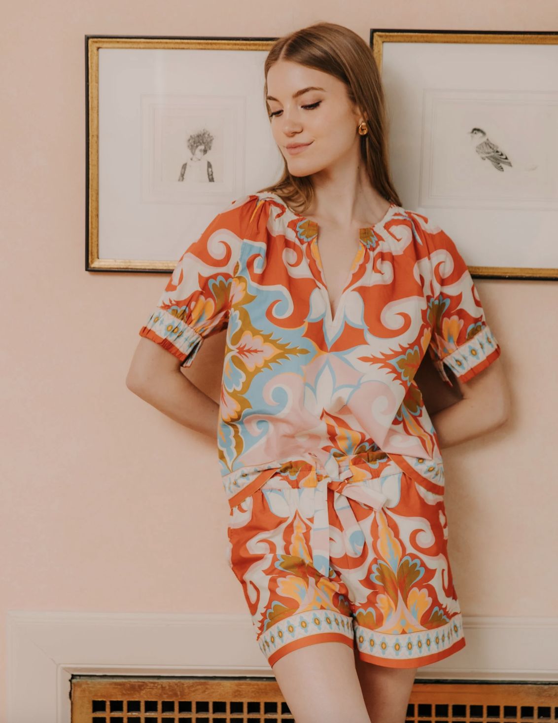 Love the Label Ramona Shorts in Rosetti Print