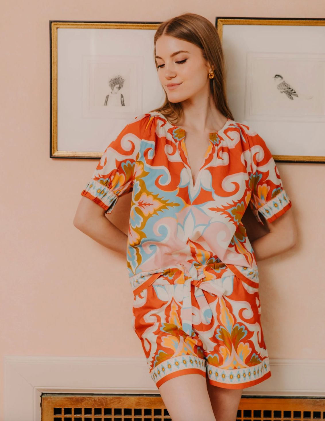 Love the Label Ramona Shorts in Rosetti Print