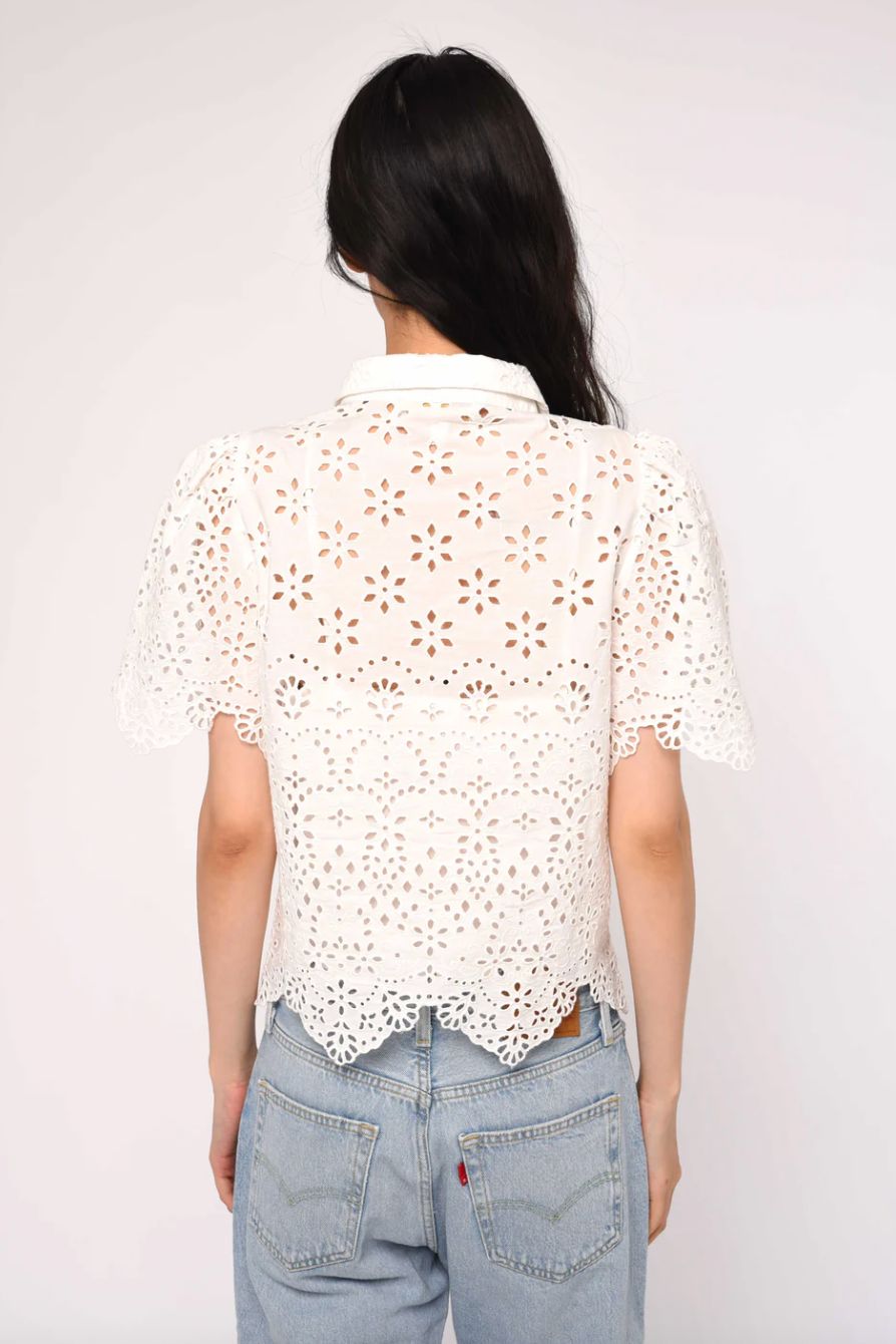 Love the Label Abigail Top in White